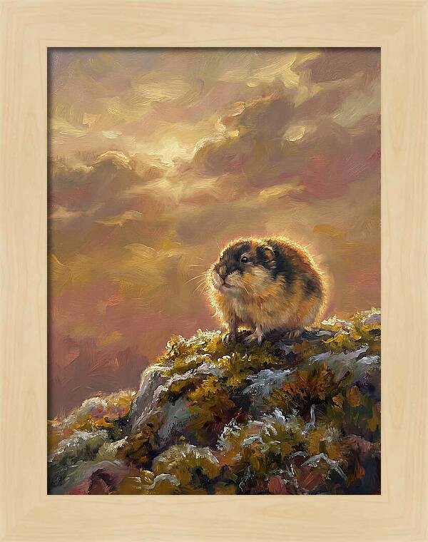 Lemming On A Rock