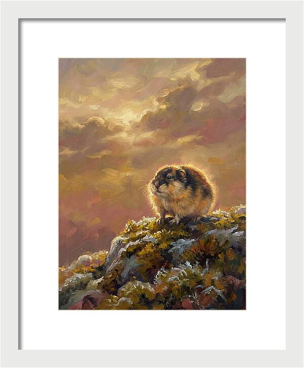 Lemming On A Rock