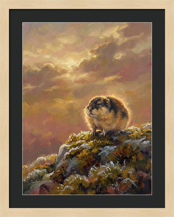 Lemming On A Rock