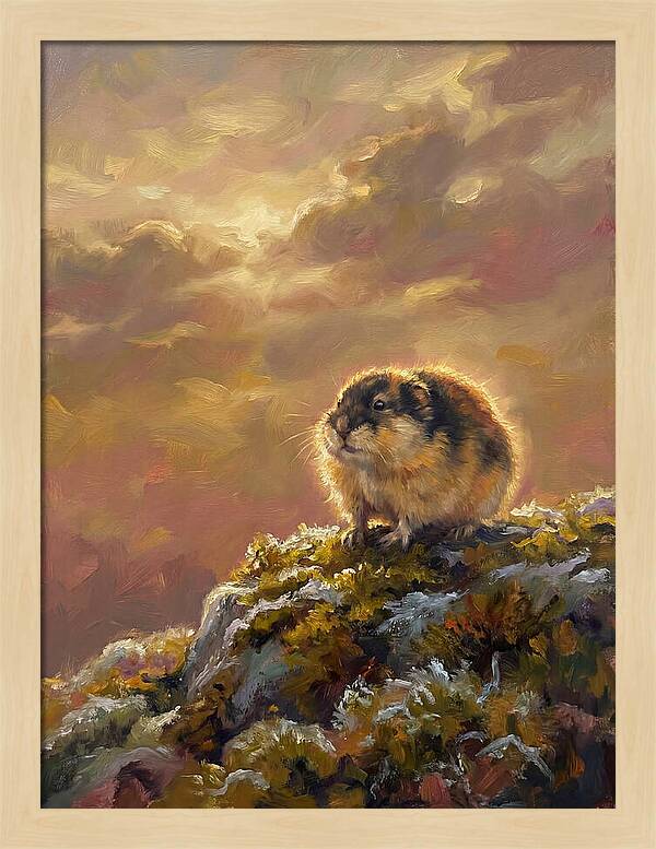Lemming On A Rock