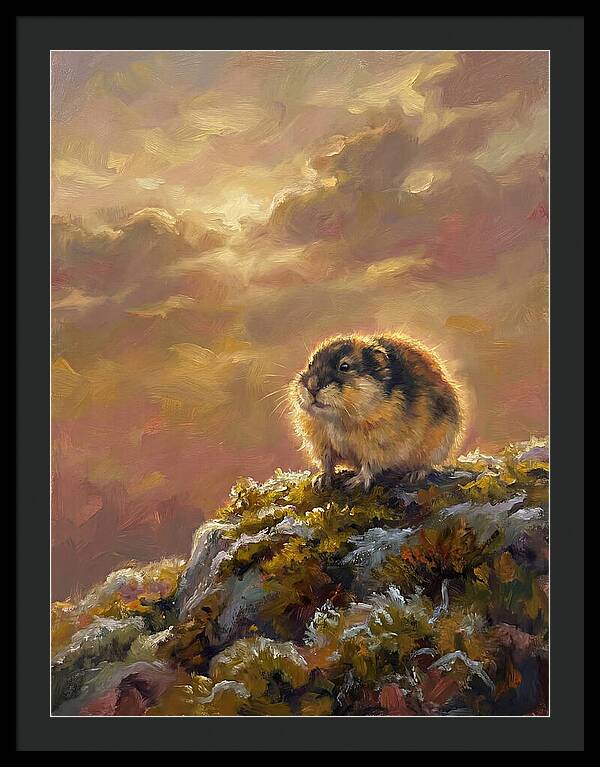 Lemming On A Rock