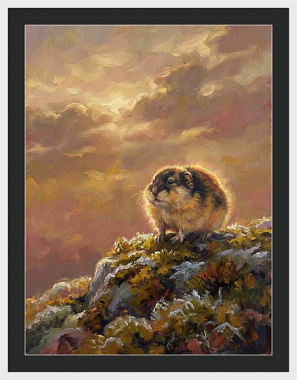 Lemming On A Rock