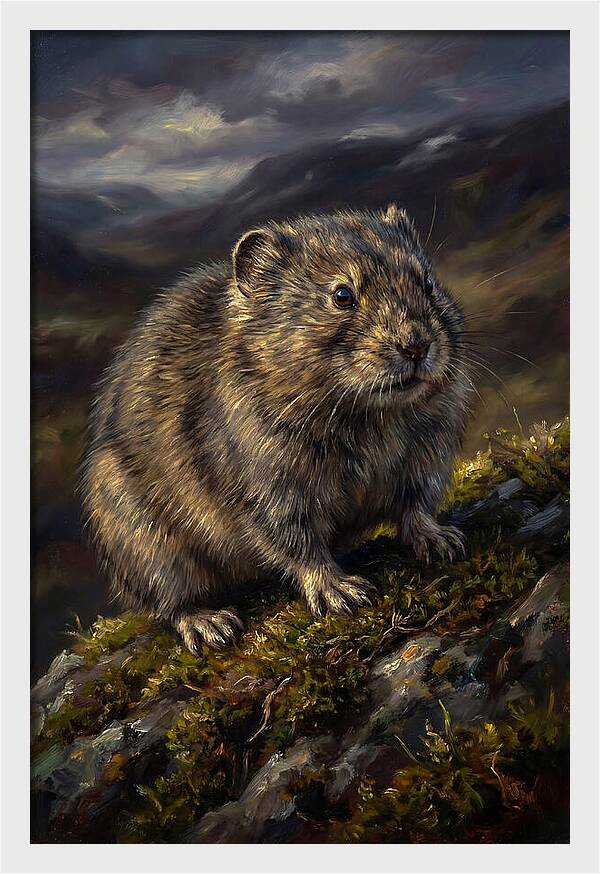 Lemming On A Rocky Outcrop