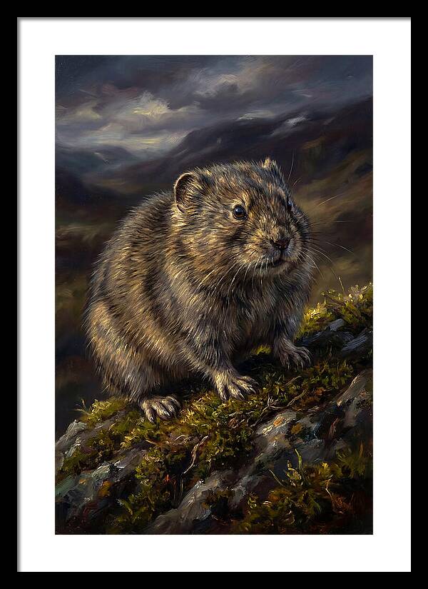 Lemming On A Rocky Outcrop