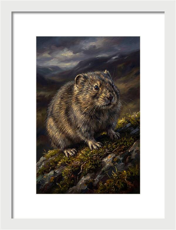 Lemming On A Rocky Outcrop
