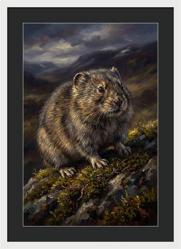 Lemming On A Rocky Outcrop