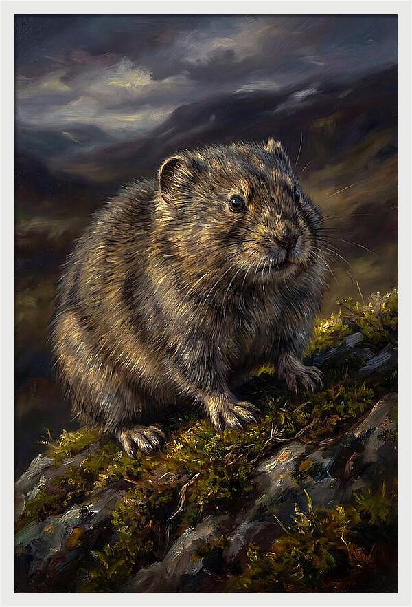 Lemming On A Rocky Outcrop