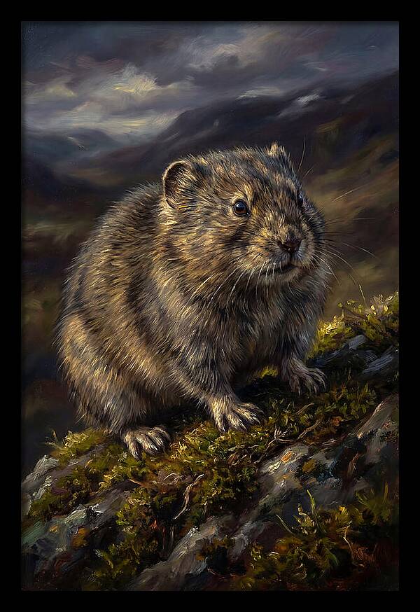 Lemming On A Rocky Outcrop