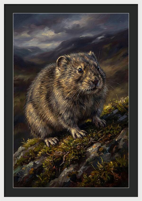 Lemming On A Rocky Outcrop