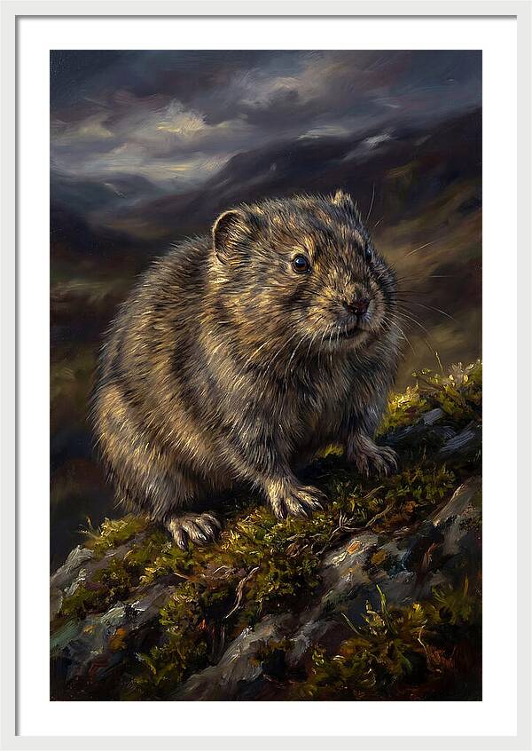 Lemming On A Rocky Outcrop