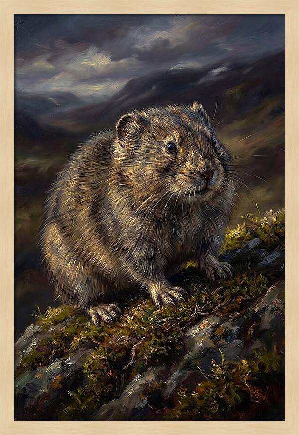 Lemming On A Rocky Outcrop