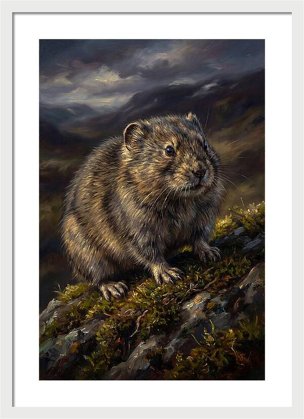 Lemming On A Rocky Outcrop