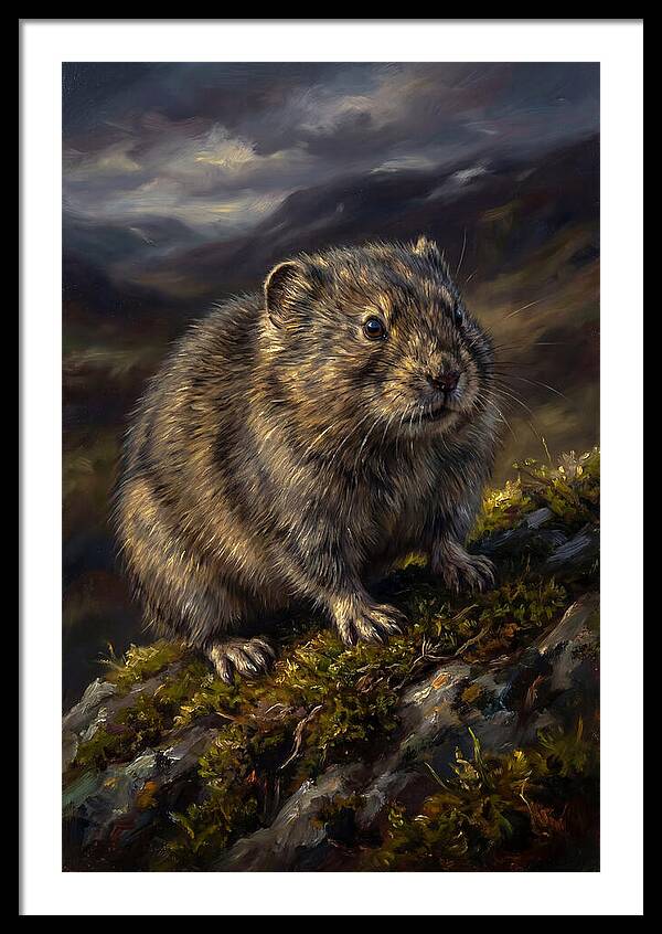 Lemming On A Rocky Outcrop