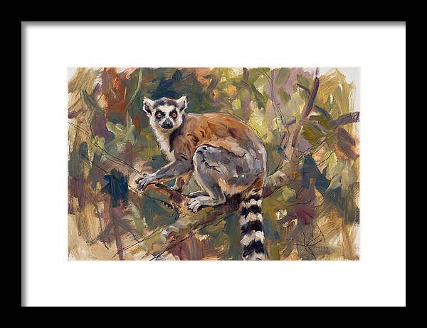 Lemur Among The Leaves