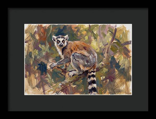 Lemur Among The Leaves