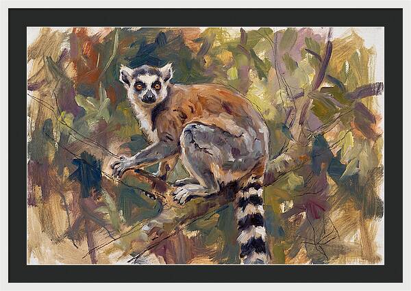 Lemur Among The Leaves