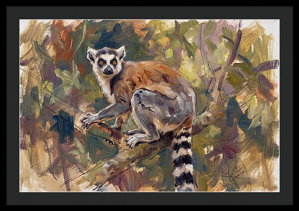 Lemur Among The Leaves