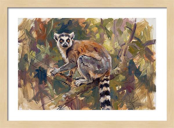 Lemur Among The Leaves