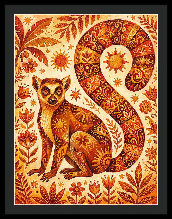 Lemur Folk Art