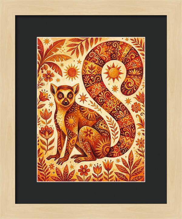 Lemur Folk Art