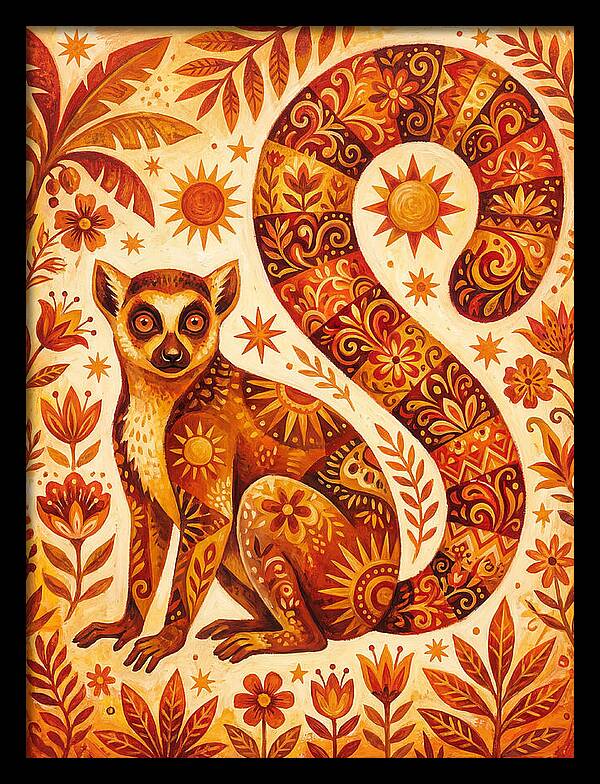 Lemur Folk Art
