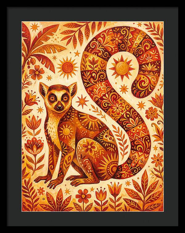 Lemur Folk Art