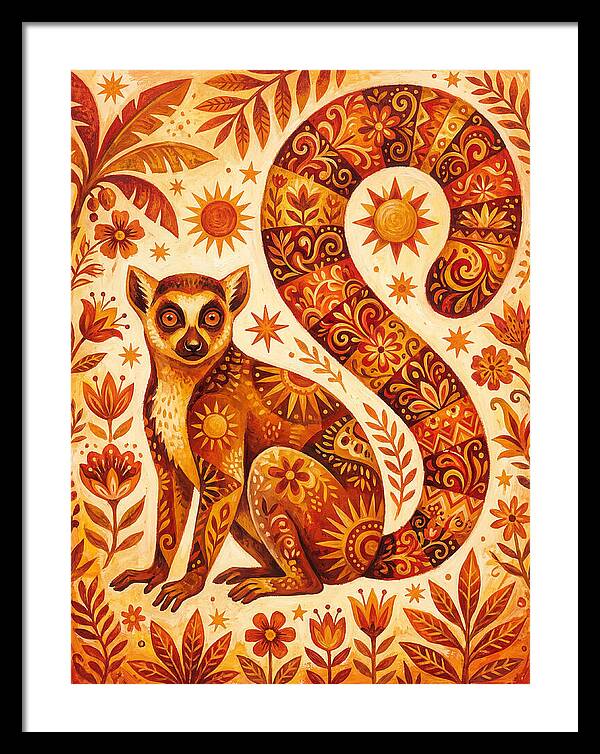 Lemur Folk Art
