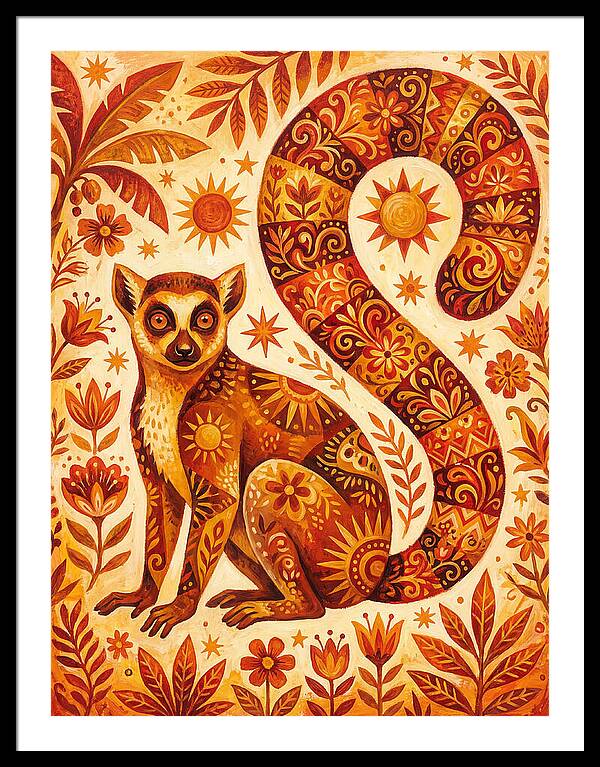Lemur Folk Art