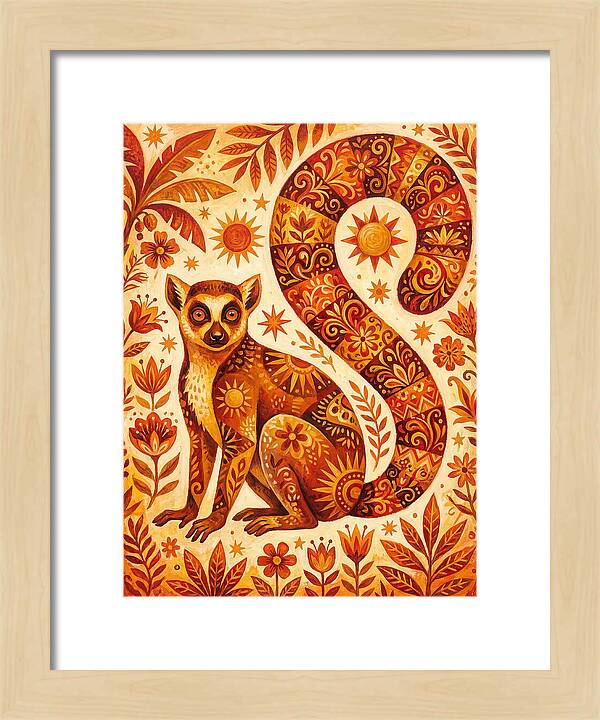 Lemur Folk Art