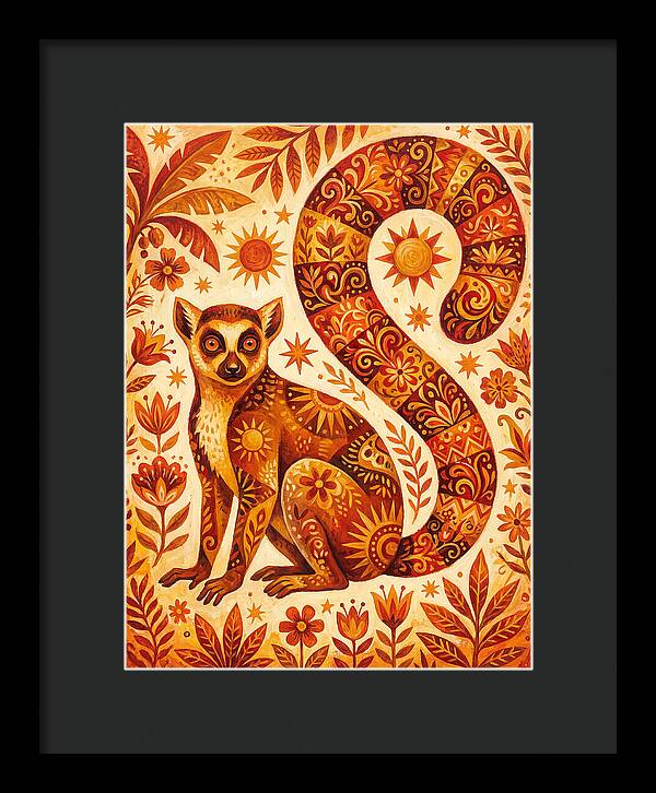 Lemur Folk Art