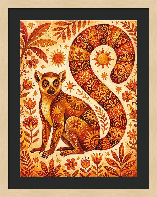 Lemur Folk Art