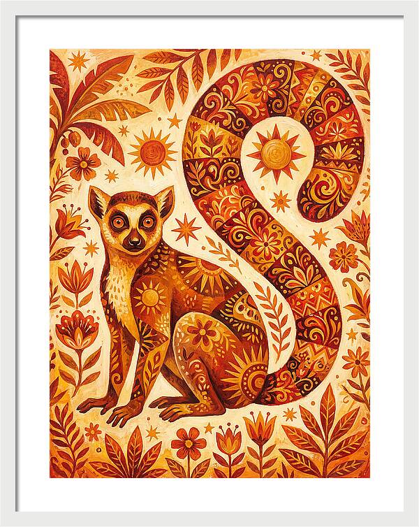 Lemur Folk Art