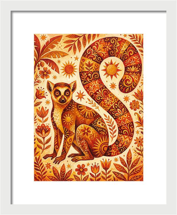 Lemur Folk Art
