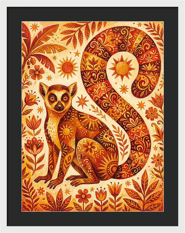 Lemur Folk Art