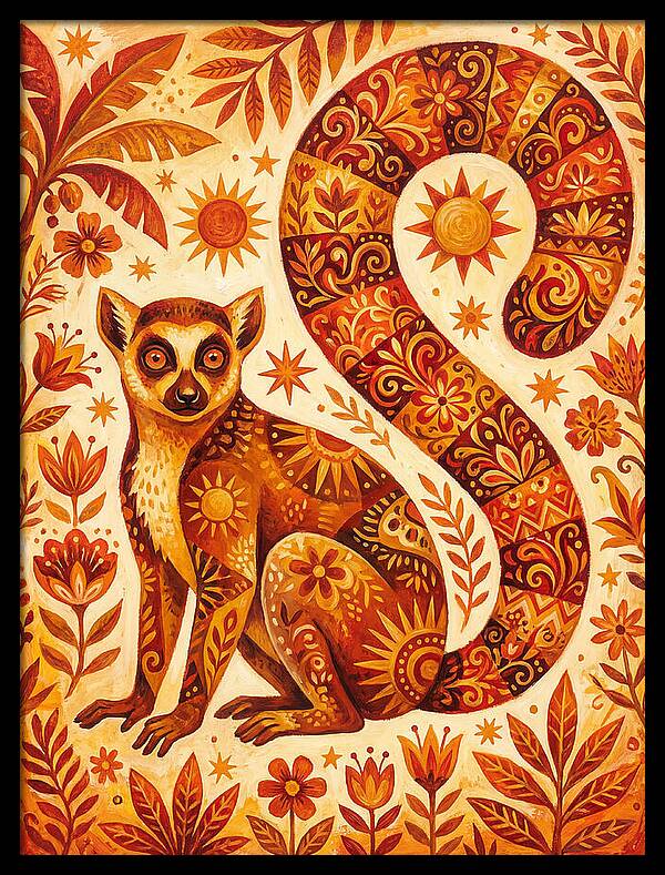 Lemur Folk Art