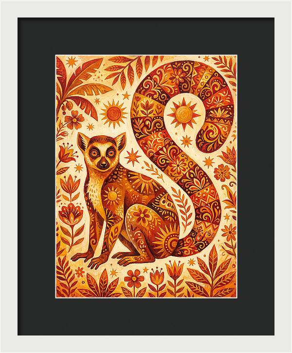 Lemur Folk Art