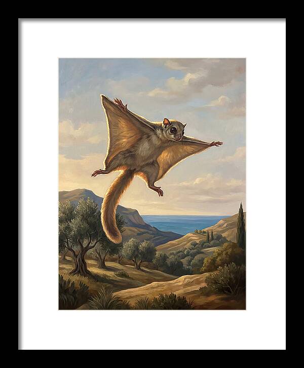 Lemur Gliding Among The Clouds