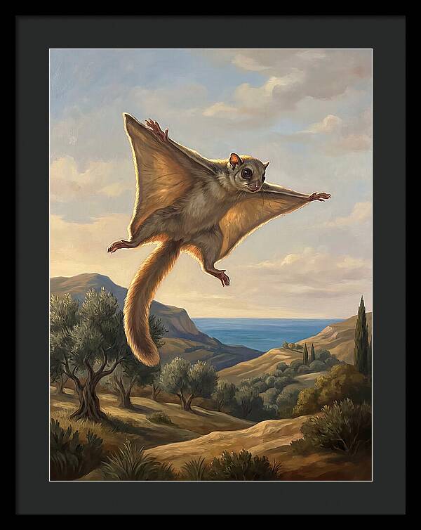 Lemur Gliding Among The Clouds