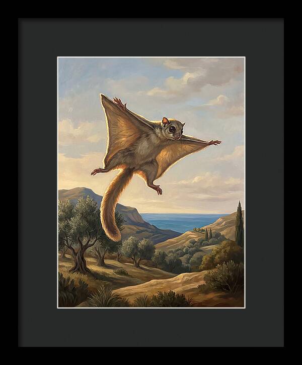 Lemur Gliding Among The Clouds