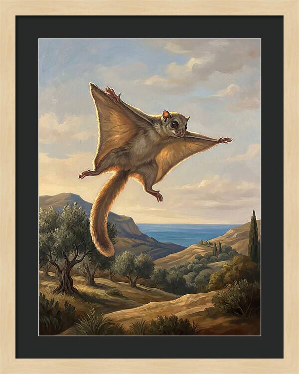 Lemur Gliding Among The Clouds