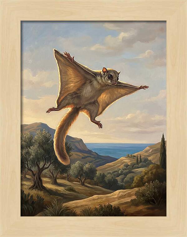 Lemur Gliding Among The Clouds
