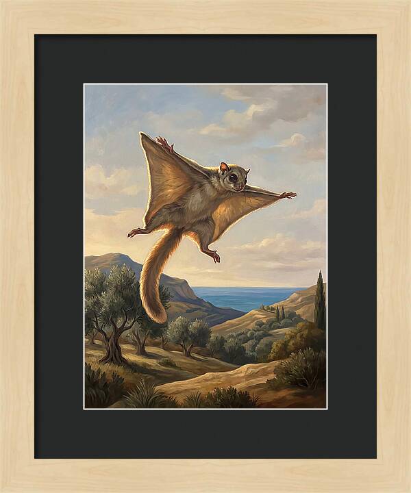 Lemur Gliding Among The Clouds