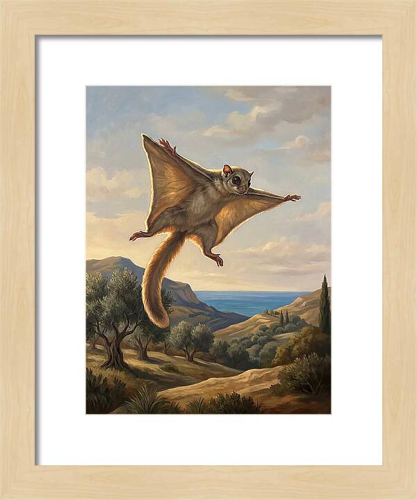 Lemur Gliding Among The Clouds