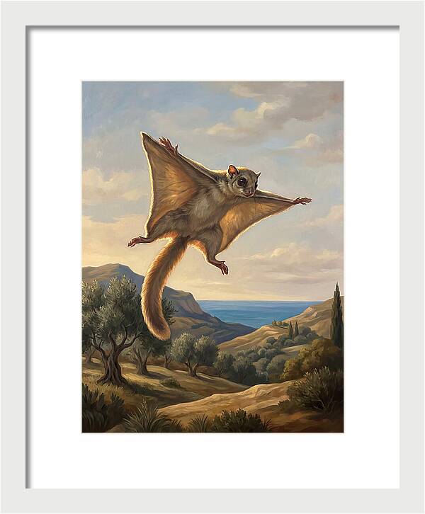 Lemur Gliding Among The Clouds