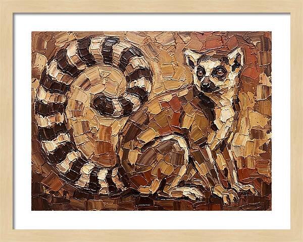 Lemur In Earthy Tones