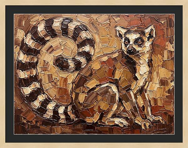 Lemur In Earthy Tones