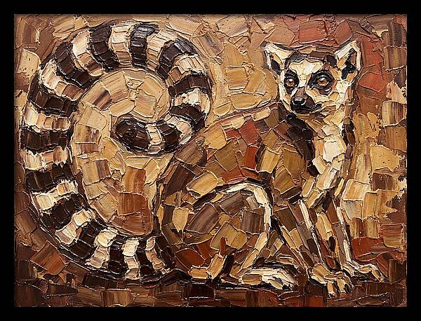 Lemur In Earthy Tones
