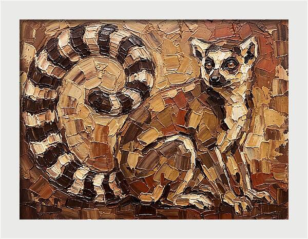 Lemur In Earthy Tones