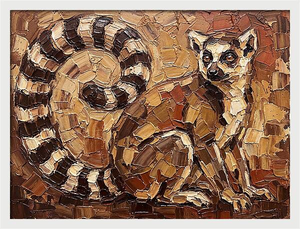 Lemur In Earthy Tones