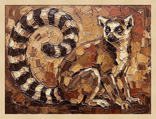 Lemur In Earthy Tones
